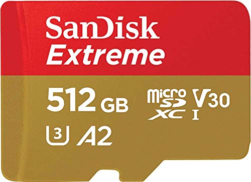 【 サンディスク 正規品 】 SanDisk microSD カード 512GB UHS-I U3 V30 書込最大130MB/s Full HD & 4K アクションカメラ Extreme SDSQXAV-512G-GH3MA 簡易デザインパッケージ 無期限保証 画像1