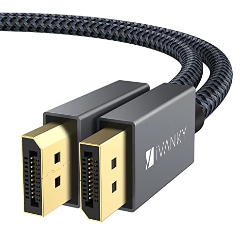 Displayport ケーブル,iVanky【DPケーブル 1.2/4K/3M】4K@60Hz/ 2K@165Hz/ 2K@144Hz, DP to DP,最大21.6Gbpsハイスピード,PC/ASUS/Dell/Acer ノートパソコン/テレビ対応 ディスプレイポート ケーブル 1枚目 画像