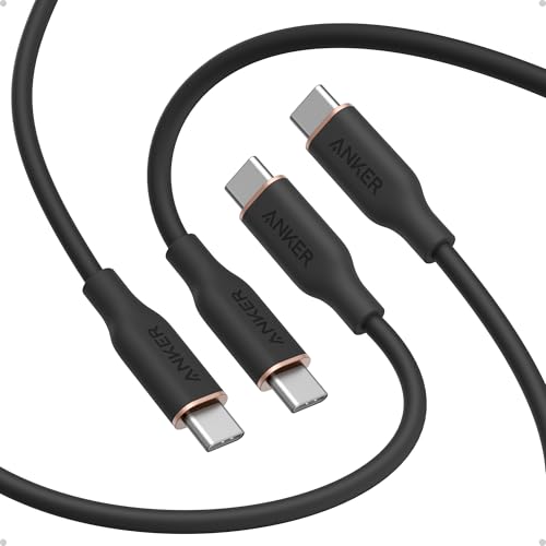 Anker PowerLine III Flow USB-C & USB-C ケーブル 1.8m 2本セット ブラック 画像1