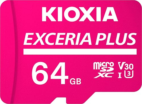KIOXIA(キオクシア) 旧東芝メモリ microSD 64GB EXCERIA PLUS UHS-I U3 V30 Class10 Nintendo Switch動作確認済 microSDXC 最大読出100MB/s 最大書込60MB/s 4K対応 国内サポート正規品 メーカー保証5年 KLMPAE064G 1枚目 画像
