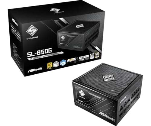 ASRockSteel Legend 次世代GPU対応PC電源ユニット850WPCIe5.1対応80PLUS GOLDATX 3.1フルモジュラー 12V-2x6 ケーブル付属SL-850G 1枚目 画像