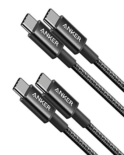 【2本セット】Anker 高耐久ナイロン USB-C&USB-C 2.0 ケーブル 【PD対応/高耐久】 60W対応 iPhone 16 / 16 Pro MacBook Pro iPad Pro Galaxy等対応 (0.9m ブラック) 1枚目 画像