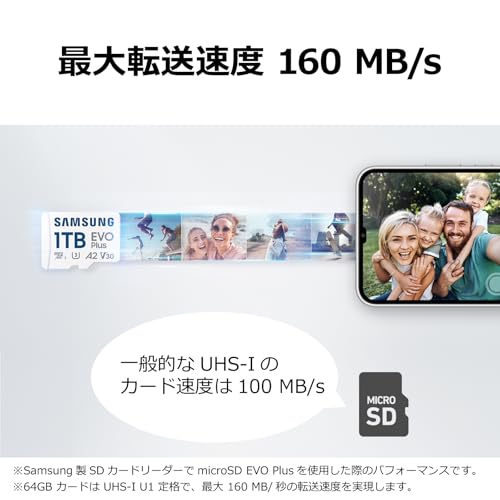 Samsung(サムスン) マイクロSDカード 128GB Nintendo Switch 動作確認済 最大転送速度 160MB/s 国内正規保証品 10年保証 UHS-I U3 V30 microSDXC EVO Plus MB-MC128SA-IT/EC 最後 画像