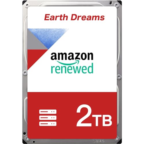 【整備済み品】 Earth Dreams内蔵 HDD 2TB 3.5インチ NAS丶パソコンPC丶サーバー対応 ハードディスク 保証1年 1枚目 画像