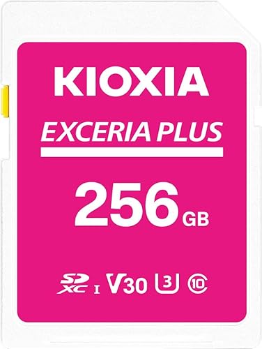KIOXIA(キオクシア)【日本製】SDカード 256GB EXCERIA PLUS UHS-I U3 V30 Class10 SDXC 最大読出速度100MB/s 最大書込85MB/s 4K対応 国内サポート正規品 メーカー保証5年 KLNPAE256G 1枚目 画像