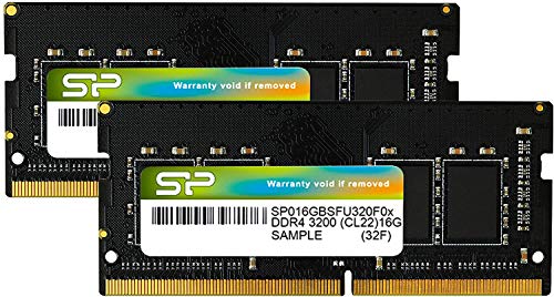 シリコンパワー ノートPC用メモリ DDR4-3200 (PC4-25600) 16GB×2枚 (32GB) 260Pin 1.2V CL22 SP032GBSFU320F22 1枚目 画像