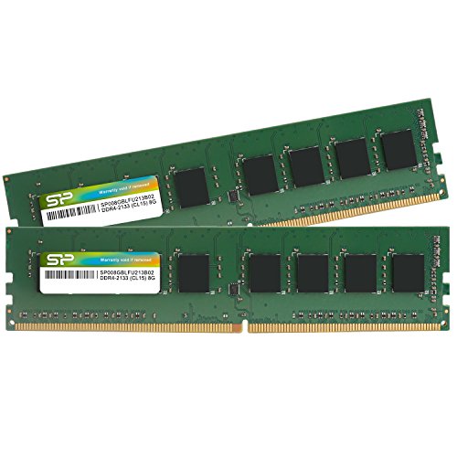 シリコンパワー デスクトップPC用 メモリ DDR4 2133 PC4-17000 8GB x 2枚 (16GB) 288Pin 1.2V CL15 SP016GBLFU213B22 1枚目 画像