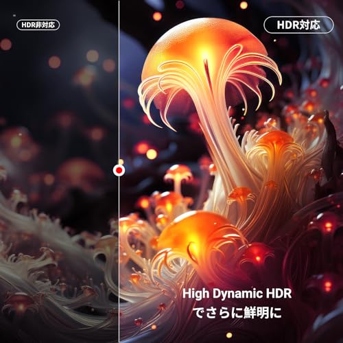 UGREEN 8K 60Hz HDMI ケーブル HDMI2.1 Ultra High Speed 認証取得 超高速 48Gbps 10K 8K 4K UHD Dynamic HDR eARC 3D イーサネット対応 アルミ合金とナイロン編み素材 1M 中間 画像