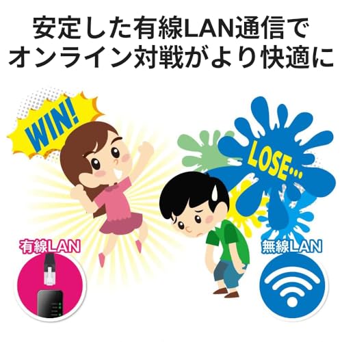 バッファロー 有線LANアダプター Giga Type-A USB3.2(Gen1)対応 日本メーカー 【 macOS/Nintendo Switch 動作確認済み 】 ブラック LUA5-U3-AGTE-NBK 中間 画像