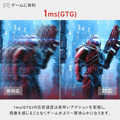 Pixio ピクシオ PX24Q Pro ゲーミングモニター 23.8インチ 180Hz WQHD Fast IPS 黒 ブラック 多機能スタンド 高さ調整可能 縦横回転 中間 画像