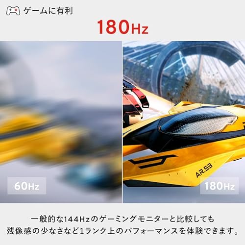 Pixio ピクシオ PX24Q Pro ゲーミングモニター 23.8インチ 180Hz WQHD Fast IPS 黒 ブラック 多機能スタンド 高さ調整可能 縦横回転 中間 画像