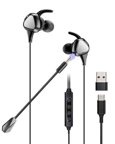 【2026新登場】ゲーミングイヤホン TTQT 有線 イヤホン マイク付き ゲーミングいやほん タイプC接続 ヘッドセット ワンタッチ3モード切替(ゲーム/音楽/標準) 3Dサラウンドステレオ 軽量携帯 簡単操作 人気モデル PS4・PS5・Switch・Xbox One・PC・スマートフォン・タブレット・ノートパソコン対応 リモートワークやオンライン会議、エンターテインメント、ゲームに最適 1枚目 画像