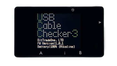 BitTradeOne USB4対応 USB Cable Checker3 EPS対応等も確認可能 ポートのチェックも可能 単四乾電池x2動作（別売） 約 70 × 40 × 22 mm ADUSBCIM3 画像1