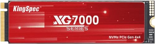 KingSpec XG7000 2TB SSD M.2 NVMe 2280 PCIe Gen 4.0 x 4 最大読込: 7400MB/s (R:7400MB/s、W:6600MB/s) SSD内蔵 3D NAND メーカー3年保証 1枚目 画像