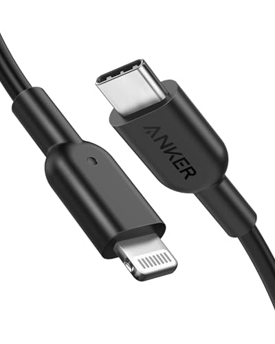 Anker PowerLine II USB-C & ライトニングケーブル MFi認証 USB PD対応 急速充電 iPhone 14 / 14 Plus / 14 Pro / 14 Pro Max / 13 / SE (第3世代) 各種対応 (1.8m ブラック) 画像1