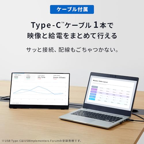 【Amazon.co.jp限定】アイリスオーヤマ モバイルモニター 15.6inch FHD スピーカー内蔵 (365日24時間サポート 国内サポート) DP-FF164S-B 中間 画像