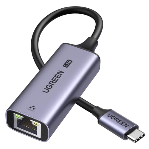UGREEN 有線LANアダプター 2.5Gbps 超高速通信 USB Type C to RJ45 2500Mbps USB LAN変換アダプター イーサネットアダプター ギガビット LANケーブルiPhoneシリーズ/MacBook Pro/iPad Pro/XPS/Microsoft Surface Pro対応 1枚目 画像