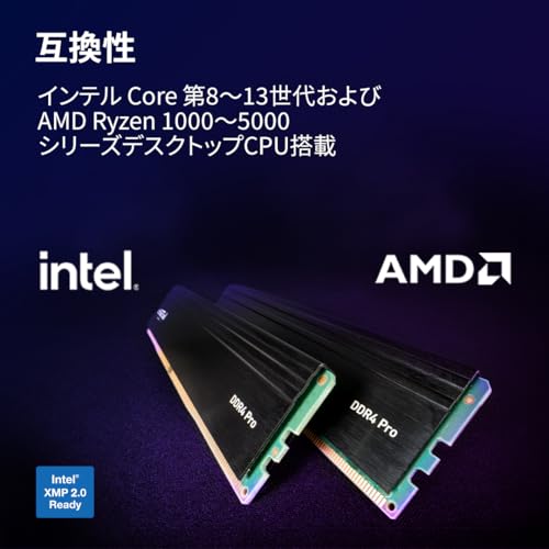 Crucial(クルーシャル) PRO (マイクロン製) デスクトップ用メモリ 16GBX2枚 DDR4-3200 メーカー制限付無期限保証CP2K16G4DFRA32A【国内正規代理店品】 中間 画像