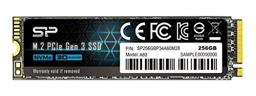 シリコンパワー SSD 256GB 3D NAND M.2 2280 PCIe3.0×4 NVMe1.3 P34A60シリーズ 5年保証 SP256GBP34A60M28 1枚目 画像