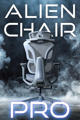 EastForce エイリアンチェアプロ 3万円台でフルスペックオフィスチェア 3Dヘッドレスト 4Dアームレスト ランバーサポート高さ調節 座面スライド ハンガー搭載 デスクチェア ブラック 中間 画像