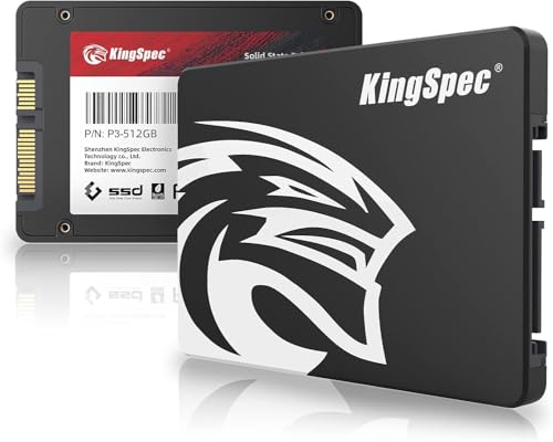 KingSpec SSD 512GB SATAIII 6Gb/s 2.5インチ内蔵SSD 最大読込:570MB/s (R:570MB/s、W:540MB/s) 3D NAND SATA SSD メーカー保証3年 1枚目 画像
