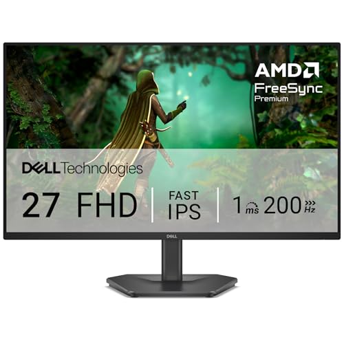 Dell SE2725HG 27インチ ゲーミングモニター(3年保証/FHD/Fast IPS,非光沢/DP1.4x1,HDMIx2/FreeSync Premium/sRGB 99%/傾き/1ms,200Hz) 画像1