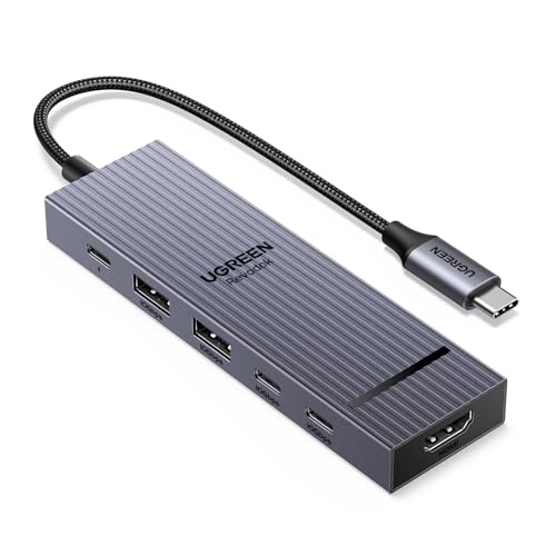 UGREEN Revodok USB-C ハブ 6in1 100W USB PD対応 4K 60Hz 10Gbps 高速データ転送 HDMIポート USB C 3.2 & USB-A 3.2 MacBook Pro/Air、iPad Pro、Thinkpad Rog Ally などに対応 1枚目 画像