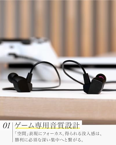 【amazon限定色】final VR3000 for Gaming Matte Gray有線ゲーミング イヤホン バイノーラル3Dサラウンド マイク付き 【ゲーム/VR/バイノーラル/ASMR / 360オーディー推奨】 中間 画像