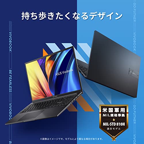 ASUS ノートパソコン Vivobook 14 X1405ZA 14型 インテル Core i5 1235U メモリ16GB SSD 512GB Windows 11 バッテリー駆動9.7時間 重量1.6kg Wi-Fi 6 インディーブラック X1405ZA-I5165WAM 中間 画像
