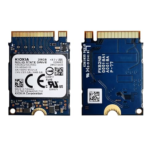 【整備済み品】Kioxia NVMe PCIe SSD 256GB M.2 2230 / 2280 両対応 エクステンション付 Gen3 x4 ソリッドステートドライブ KBG40ZNS256G 中間 画像