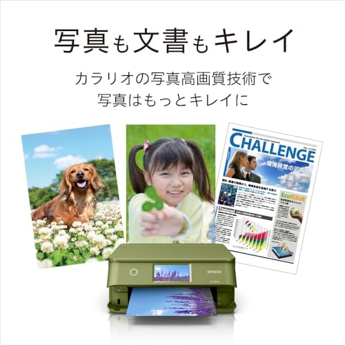 エプソン プリンター A4インクジェット複合機 カラリオ EP-887AP グリーン(緑) + 5年サービスパック(修理料金全額サポート) 中間 画像