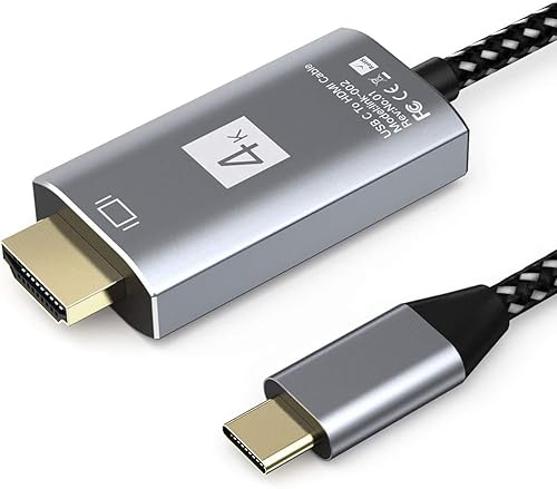 USB Type-C to HDTV 変換ケーブル 3M接続ケーブル HDtv type-c 4K映像出力 Type C HDTV変換アダプター タイプC to hdTV 対応 40Gbps転送設定不要 iPhone 15 Pro/MacBook Air/Pro/iPad pro/iMac2018以降Galaxy S20/Thunderboltケーブ用USB-Cデバイス対応娯楽勤務等 1枚目 画像