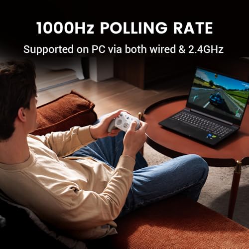 GameSir G7 Pro 有線＆ワイヤレス ゲームコントローラー Xbox Series X|S / Xbox One / PC / Android 対応 ホールエフェクトトリガー搭載 TMRスティック 1000Hzポーリングレート ジャイロ対応 3.5mmオーディオ端子付き【Xbox公式ライセンス】-ホワイト 中間 画像