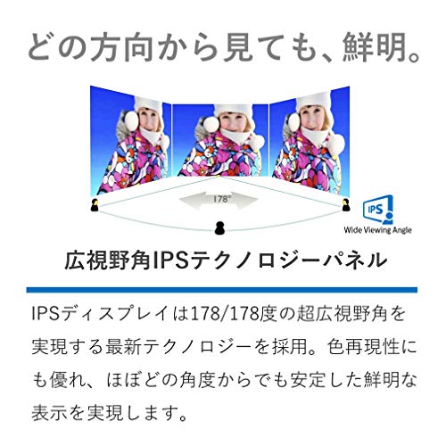 【Amazon.co.jp 限定】PHILIPS 液晶ディスプレイ PCモニター (23.8インチ/IPS Technology/FHD/5年保証/HDMI/D-Sub/DVI-D/フレームレス/OSD日本語対応/ブルーライトカット/フリッカーフリー) 241E1D/11 中間 画像