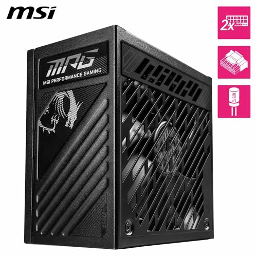 MSI MPG A850GS PCIE5 PC電源ユニット 850W ATX3.1/PCIe 5.1対応 80PLUS GOLD認証 フルモジュラー 静音 日本メーカーコンデンサ 10年保証 PS1545 最後 画像
