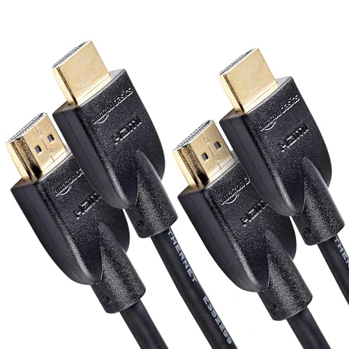 Amazonベーシック HDMI ケーブル ハイスピード 4K ARC対応 3.0m 2本セット(タイプAオス - タイプAオス)ブラック 1枚目 画像