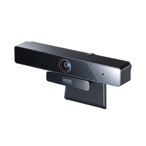 サンワサプライ WEBカメラ 500万画素 広角レンズ 有線USB接続 マイク内蔵 ブラック CMS-V51BK 画像1