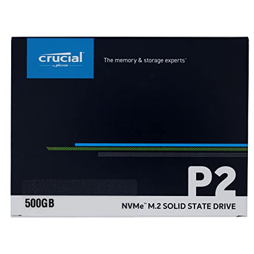 Crucial クルーシャル P2シリーズ 500GB 3D NAND NVMe PCIe M.2 SSD CT500P2SSD8【5年保証】 [並行輸入品] 最後 画像