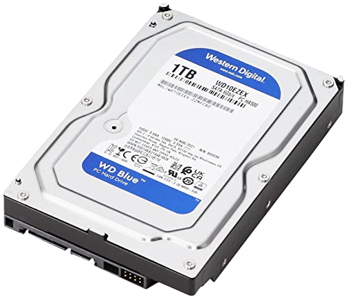 Western Digital ウエスタンデジタル WD Blue 内蔵 HDD ハードディスク 1TB CMR 3.5インチ SATA 7200rpm キャッシュ64MB PC WD10EZEX-EC 中間 画像
