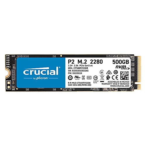 Crucial クルーシャル P2シリーズ 500GB 3D NAND NVMe PCIe M.2 SSD CT500P2SSD8【5年保証】 [並行輸入品] 画像1