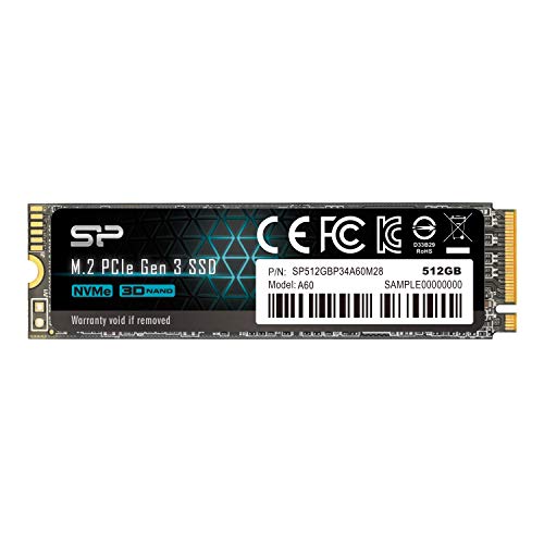 SP Silicon Power シリコンパワー SSD 512GB 3D NAND M.2 2280 PCIe3.0×4 NVMe1.3 P34A60シリーズ 5年保証 画像1