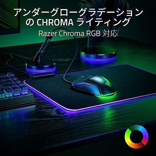 Razer レイザー Cobra ゲーミングマウス 58g 軽量 コンパクト つかみ持ち/つまみ持ちにフィット 有線 第3世代 Razer オプティカルマウススイッチ 没入感を高めるアンダーグロー Chroma ライティング 8500 DPI オプティカルセンサー Speedflex ケーブル コブラ 【日本正規代理店保証品】 中間 画像
