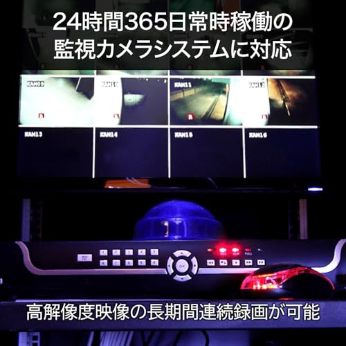 【Amazon.co.jp限定】Western Digital ウエスタンデジタル WD Purple 監視用HDD ハードディスク 4TB CMR 3.5インチ SATA 6Gb/s AllFrameテクノロジー 最大64台カメラ対応 180TB/年 ワークロード 3年保証 WD44PURZ-AJP エコパッケージ 【国内正規代理店】 中間 画像