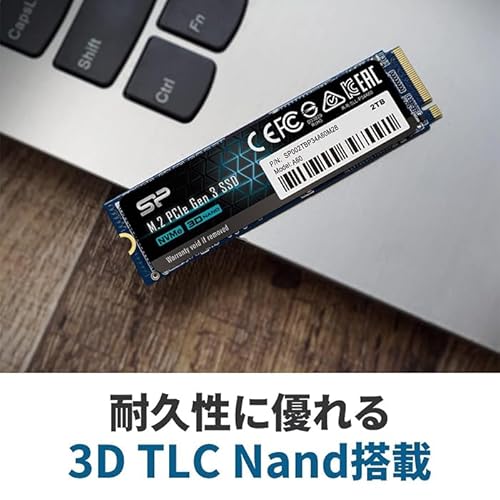 SP Silicon Power シリコンパワー SSD 512GB 3D NAND M.2 2280 PCIe3.0×4 NVMe1.3 P34A60シリーズ 5年保証 中間 画像